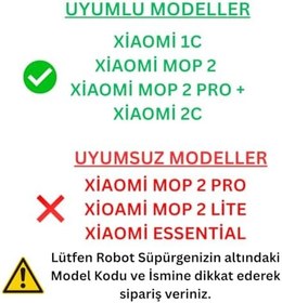 Resim 1C,2C,Mop 2 Uyumlu 2 Ana Fırça 2 Siyah Yan Fırça 6 Filtre 