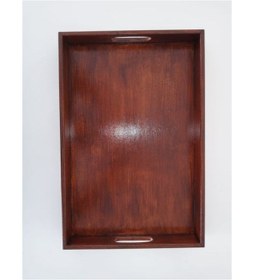 Resim Eskitme Ahşap Sunum Tepsisi Eskitme Kahverengi 