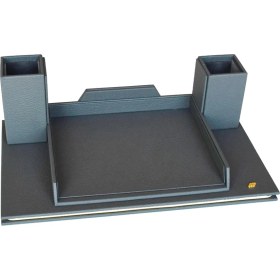 Resim Tabac 362-15 Hakiki Deri Masa Üstü Telefon ve Gözlük Tutucu Füme-Antrasit 