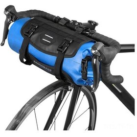 Resim Teltree Sa-111369 Süper Dayanıklı Bisiklet Ön Çanta - Su Geçirmesiz Nylon+tpu, 3-7l Kapasite, Manuel Açılır Kapak, Mavi Renk Mavi 