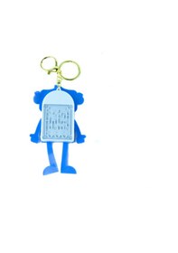 Resim Hesap Makinesi Robot Mini Anahtarlıklı Labirent Oyunlu Mavi 