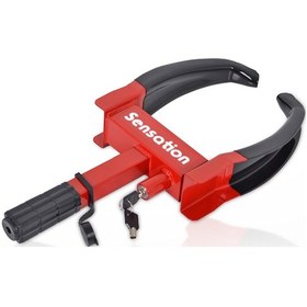 Resim Sensation Römork Karavan Teker Kilidi Universal Kırmızı 