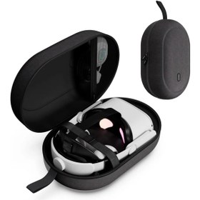 Resim SYNTECH Large Sert Taşıma Çantası Meta Quest 3s/3/Oculus 2/Pico 4 Uyumlu SİYAH M42-BL 
