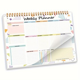 Resim Haftanı Düzenle: 52 Kolay Yırtılabilir Sayfalı Haftalık Planlayıcı Bloğu - Yetişkinler için Mükemmel 