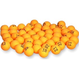 Resim Geeksen 50 Adet Numaralı Masa Tenisi Topu - Çekiliş Ve Oyunlar İçin 