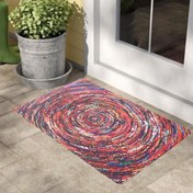 Resim Giz Home Peppina Renkli Daire Desenli Kapı Önü Paspası - 40x60 cm 