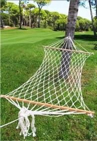 Resim TORUN HAMAK Makine Örgü -115 x 180 cm - 250 Kg Taşıma Tek Kat Çift Kişilik Tek Kat Hamak 