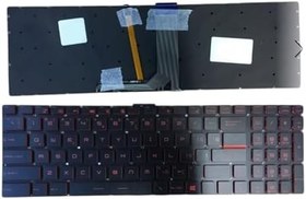Resim MSI GE62VR 6RF-076XTR ile Uyumlu Klavye Işıklı (Kırmızı) 