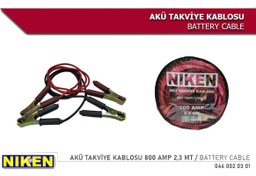 Resim Akü Takviye Kablosu 800 Amp 2 3 Mt 