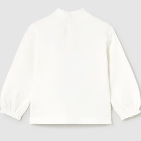 Resim MAYORAL Kız Bebek Manşet Kollu Sweatshirt Krem 