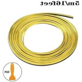 Resim Trendooze Turcoshop11 196.85 İnç Altın Kapı Tabanı Kaplama Şeridi 