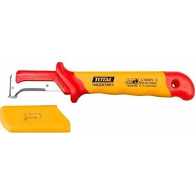 Resim Total Thıdck1851 50x185mm Vde Kanca Bıçak Kablo Sıyırma Soyma Bıçağı İzoleli 