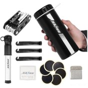 Resim 14 Fonksiyonlu Bisiklet Tamir Seti - Su Geçirmez 750ml Saklama Şişesi Ve Mini Pompa Dahil Alet Seti Çok Renkli 