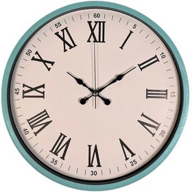 Resim Büro Ev Ofis Hediyesi İçin 36cm Turkuaz Trend Dekor Duvar Saati Diğer 