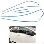 Resim Volkswagen Golf 8 Uyumlu Cam Nikelajı Üst / 6 Parça 