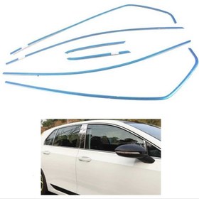 Resim Volkswagen Golf 8 Uyumlu Cam Nikelajı Üst / 6 Parça 