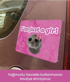 Resim moontainills I am just a girl Araba Magneti 