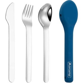 Resim AV SEVDAM Kamp Çatal&Kaşık&Bıçak Seti - Seyahat Seti - Orcamp - Mavi (OUT-1970) 