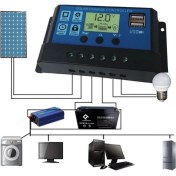 Resim Çınar Hobi Akü Şarj Kontrol Cihazı 30 Amper 12V-24V Solar Güneş Paneli 