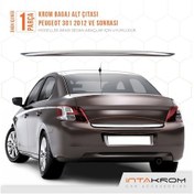 Resim Peugeot 301 Formlu Krom Bagaj Alt Çıta Paslanmaz Çelik 2012 Ve Üz 