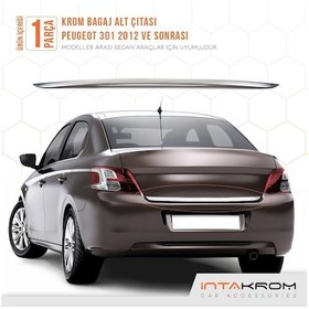 Resim Peugeot 301 Formlu Krom Bagaj Alt Çıta Paslanmaz Çelik 2012 Ve Üz 