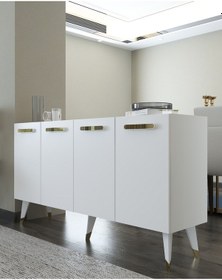 Resim 8226-128dd Kb150 Konsol,tv Ünitesi Beyaz-altın Beyaz-altın 