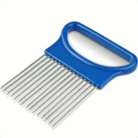 Resim Tekno Istanbul Metal Tarak Soğan Dilimleyici - Soğan Domates Sebze Dilimleyici Kesme Yardım Kılavuzu 