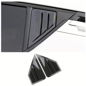 Resim Meridiangoods Carbon Fiber 2pcs Toyota Chr Arka Hava Menfezi Kaportası 2018 2019 2020 2021 2022 