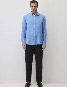Resim Mavi Mavi Erkek Gömlek M0211496-89517 Mavi 
