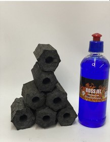 Resim Delikli Briket Mangal Kömürü20Kg Jel 