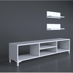 Resim Kenzlife televizyon sehpası monako120 byz tv ünitesi raflı 