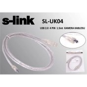 Resim S-Link Sl-Uk4 S-Lınk 1.5 Metre Usb 2.0 4 Pin Kamera Kablosu 