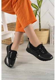 Resim Nesil Shoes Acr 15 Platin Taşlı Strech Kadın Ayakkabı-platin Çatlak Platin 