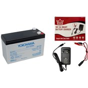 Resim Pilsan Akülü Araba İçin 12v Akü Ve 3 Ameper Hızlı Şarj Aleti 