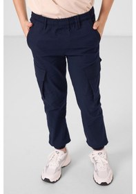 Resim Tommy Life Lacivert Standart Fit Dokuma Hafif Esnek Chino Erkek Çocuk Pantolon - 11271 Lacivert 