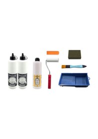 Resim Cadence Boya Cadence 1 Litre Beyaz Boya 500Ml Yarımat Vernik Set 