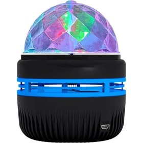 Resim Mini Usb’li Sihirli Rgb LED Disko Topu - Renkli Işık Efekti, Parti ve Eğlence Aksesuarı 