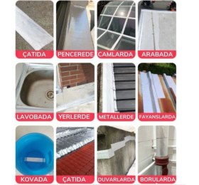 Resim Epazzar Yapışkanlı Folyo Bant 5 Metre*10 cm Su Geçirmez Çatı Boru Duvar Çatlak Onarıcı Bant 