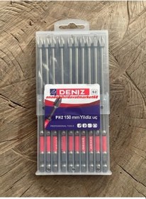 Resim Dnz S2 İmpact Ph2 Mıknatıslı Yıldız Bits Uç Ph2 Sac Vida Sıkma Ucu 10pcs 150mm Matkap Ucu 