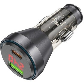 Resim Hoco Nz12b Unimpeded Pd48w Usb + Type-c Araç Çakmaklık Hızlı Şarj Aleti- 5775 