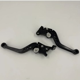 Resim Gateesat Siyah 2li Motor Bisiklet Elektrikli Scooter Ayarlanabilir Alüminyum Fren Kolu 