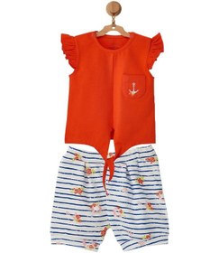 Resim Andywawa Kız Bebek Deniz Temalı Alt Üst Takım Ac22553 001 