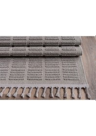 Resim Saraz Halı Bukle11880 Gri Yumuşak Dokulu Halı Kilim Salon Mutfak Koridor Kesme Yolluk Dokuma Makine Halısı Gri 