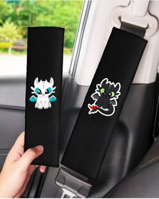 Resim Bigohobi DRAGON Baskılı, Emniyet Kemeri, Çanta vs. Yumuşatıcı Ped 