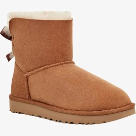 Resim Ugg Mini Bailey Bow Kadın Kahverengi Bot 1016501 Kahverengi 