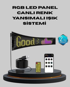 Resim Bfs 5v Usb Akıllı Piksel Led Panel Mobil Uygulama Kontrollü, Renkli Işık Efektli Çok Renkli 