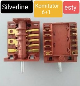 Resim Silverline Uyumlu Esty Ankastre Turbolu Fırın Komitatör Kademe Anahtarı - 465436421 