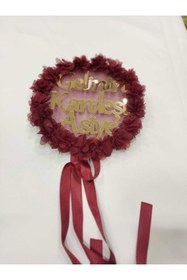 Resim Evsay Gelinin Kardeşi Yazılı Özel Kına Tefi Kına Malzemeleri Def 