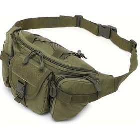 Resim Willowhaven Wuıng Taktiksel Bel Çantası Dayanıklı Polyester Çok Cepli Ayarlanabilir Siyah Siyah 