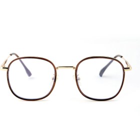 Resim Angel Eyes Unisex Metal Gold Kahverengi Çerçeveli Mavi Işık Koruma Bilgisayar Gözlüğü 